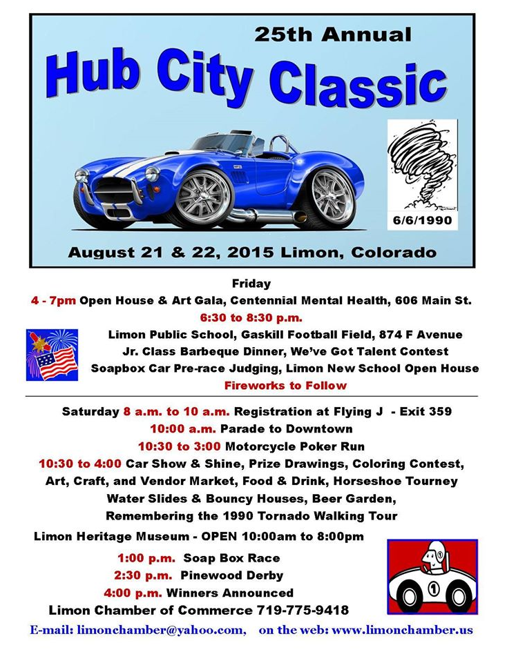 25th Annual Hub City Classic Car Show August 21-22-2015