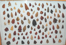 Arrowheads discovered near the Lincoln County, Colorado Ghost Town of Green Knoll