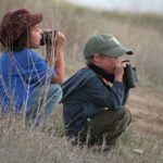 Kids bird watching