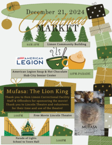 Flyer for Limon Christmas Program 