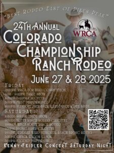 Image of Ranch Rodeo with text of schedule of events for June 27 & June 28 2025