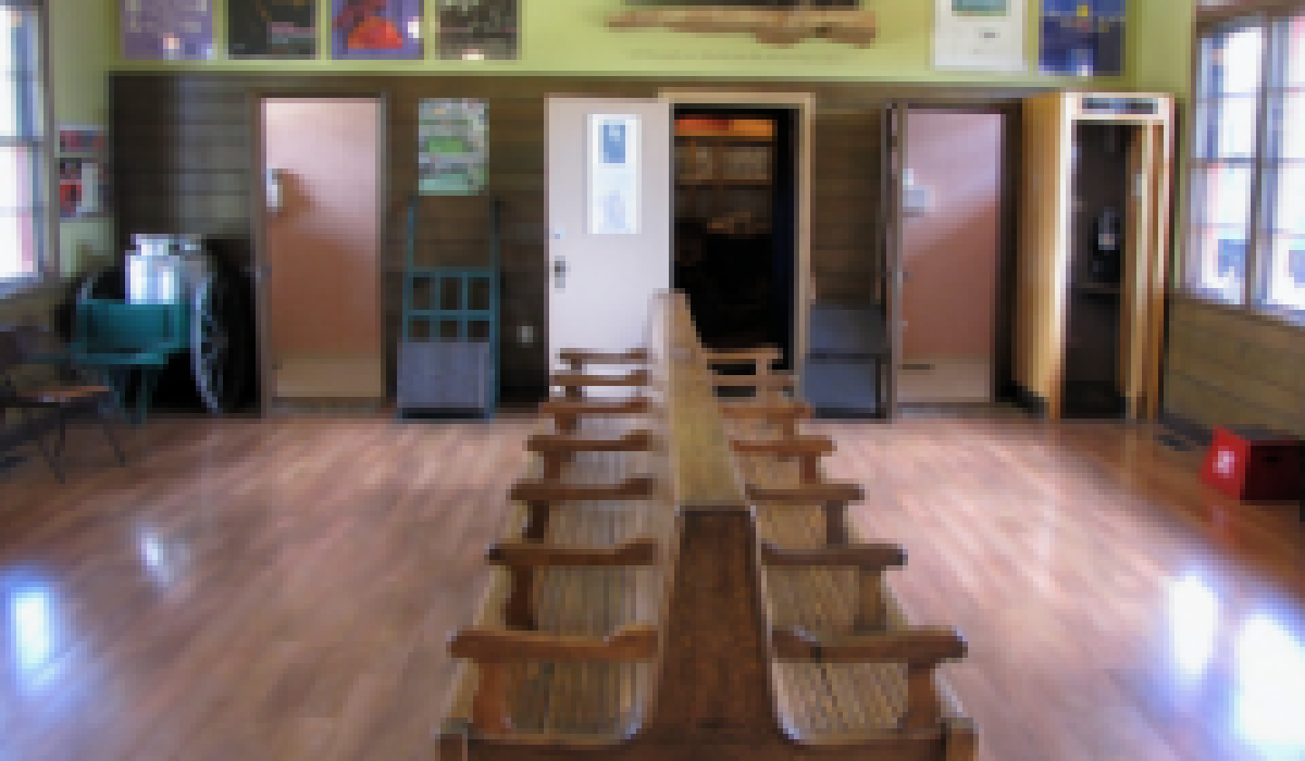 Inside the Train Depot